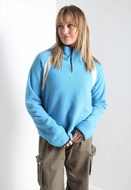 Vintage Roxy Y2K 1/4 Zip Sweatshirt Fleece Blue