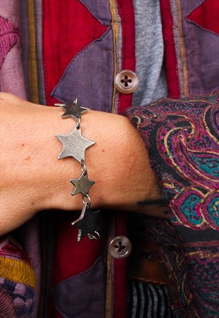 FAIRTRADE SILVER COSMOS STAR BRACELET