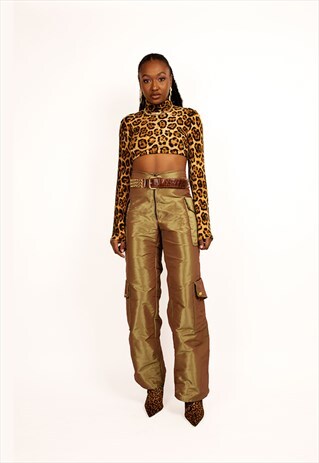 STRAIGHT GOLD CARGO PANTS