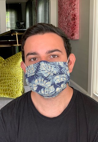 ISLAND PRINT FASHION FACE COVERING