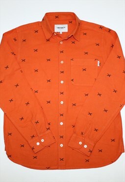 Carhartt WIP L/S Button Down Duck Print Moleskin Shirt