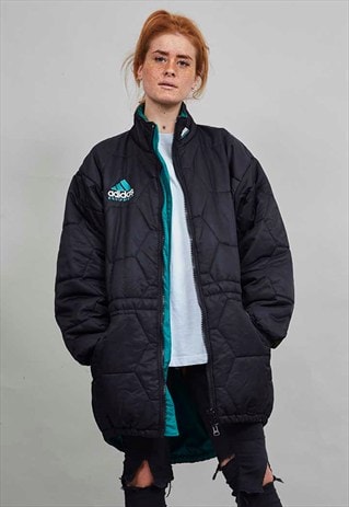 EARLY 90'S ADIDAS EQUIPMENT OVERSIZE BLACK PUFFER JACKET