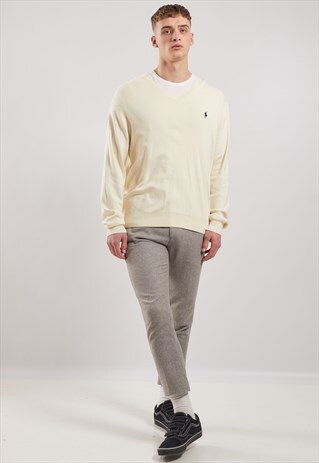 VINTAGE RALPH LAUREN V-NECK JUMPER