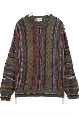 Vintage 90's Alfani Jumper / Sweater Coogi Style Knitted