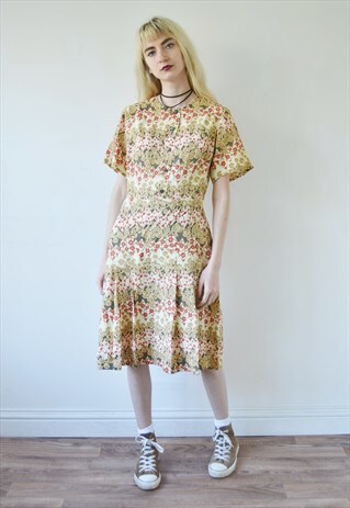 VINTAGE PATTERNED SUMMER DRESS