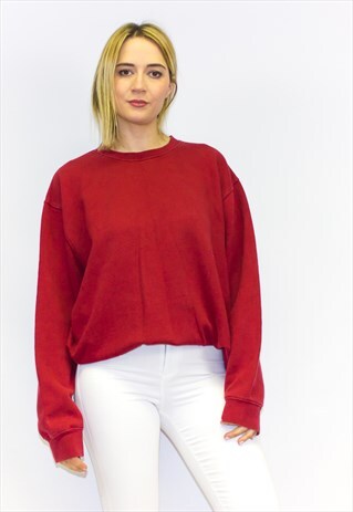 VINTAGE OVERSIZED RED SWEATSHIRT