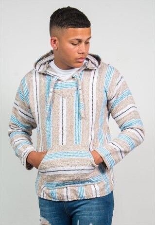 VINTAGE MEXICAN BAJA HOODIE FESTIVAL JACKET