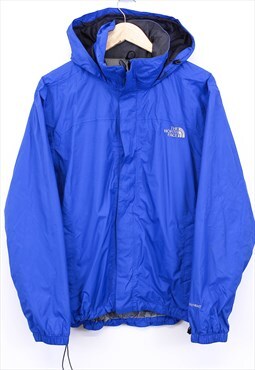 Vintage The North Face Windbreaker Jacket Blue Hooded 90s