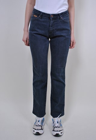VINTAGE WRANGLER STRAIGHT JEANS, 90S WORKER GREY PANTS