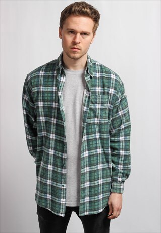 VINTAGE FLANNEL SKATER SHIRT