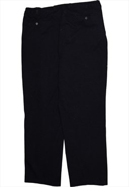 Active 90's Straight Leg Baggy Trousers / Pants 42 Black