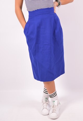VINTAGE VALENTINO SKIRT BLUE