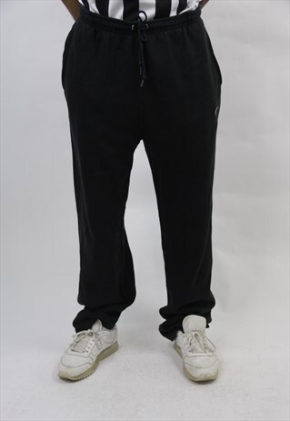 VINTAGE CHAMPION BLACK TRACKSUIT BOTTOMS