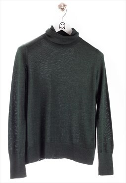 Vintage  Cap  Sweater Turtleneck Look Green With Turtleneck