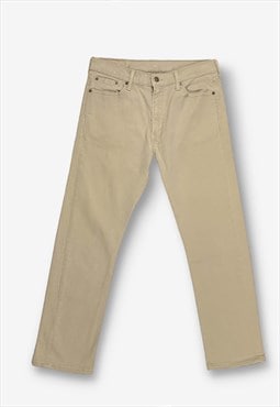 Vintage levi's 513 slim fit jeans beige w33 l30 BV20868