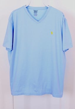 Polo Ralph Lauren T-Shirt in light blue colour, Vintage.