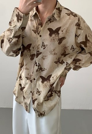 Men's butterfly print shirt SS24 Vol.1