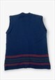 VINTAGE PENDLETON SLEEVELESS CARDIGAN NAVY BLUE M BV15634