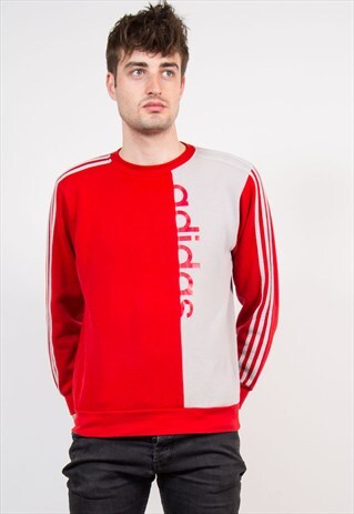 90'S ADIDAS RED SPORTS SWEATSHIRT