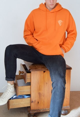 ORANGE WAVES (WHITE) HOODIE