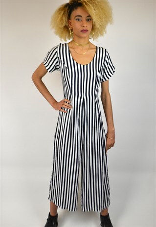 VINTAGE 90;S STRIPED JUMPSUIT