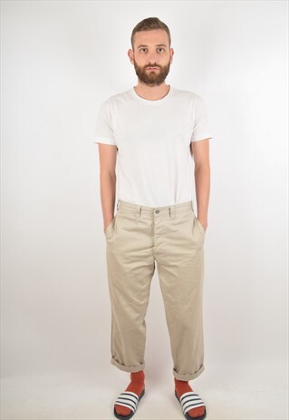 VINTAGE DOCKERS TROUSERS W33 L30 (1455)