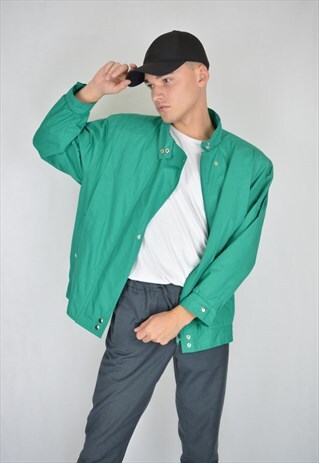 VINTAGE GREEN FESTIVAL BOMBER JACKET