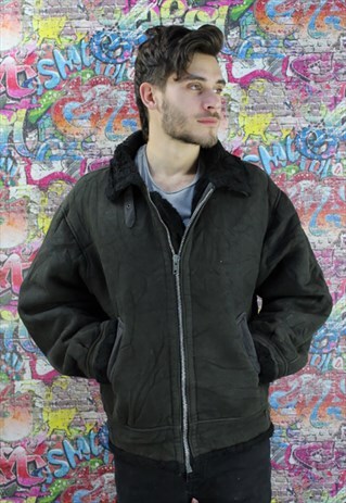 VINTAGE AVIATOR/FLYING JACKET. SHEARLING SHEEP SKIN. UNISEX.