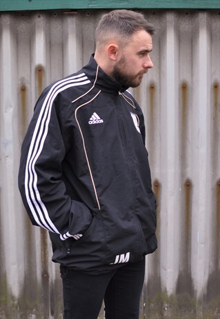 VINTAGE 90'S ADIDAS FOOTBALL WINDBREAKER TRACK JACKET