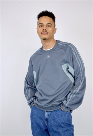 VINTAGE 90'S GREY ADIDAS SWEATSHIRT