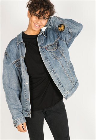 VINTAGE 80S LEVI'S PATCHED DENIM JACKET