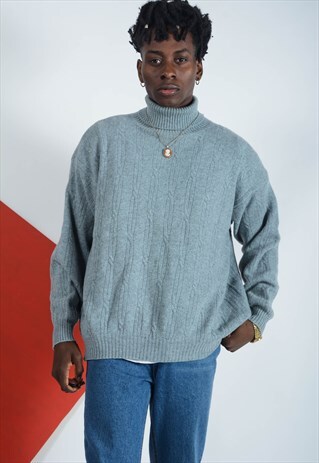 VINTAGE KNITTED ROLL NECK JUMPER