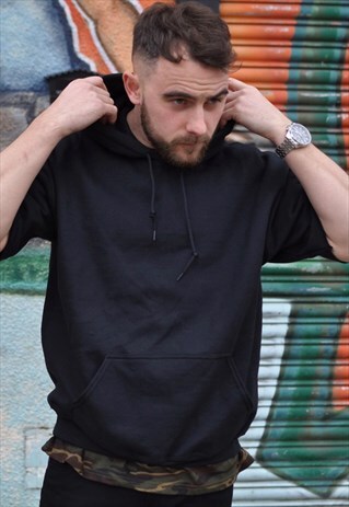 90'S SHORT SLEEVE HOODIE SWEATSHIRT