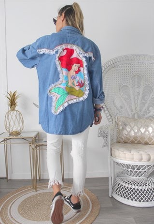 VINTAGE SHIRT VINTAGE PRINT LITTLE MERMAID