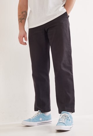 VINTAGE DICKIES STRAIGHT LEG TROUSERS BLACK