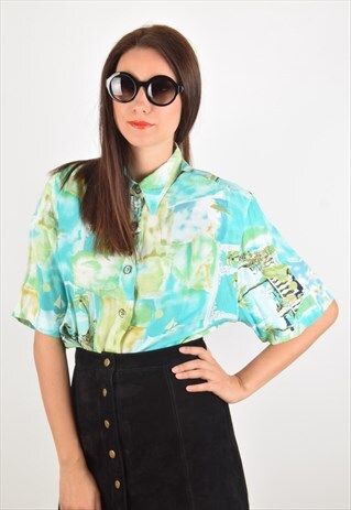 VINTAGE SHIRT FESTIVAL PRINT 90'S (1161)