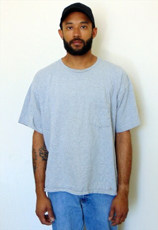 90S CLASSIC SPORTSWEAR GREY POCKET TEE SHIRT XXL