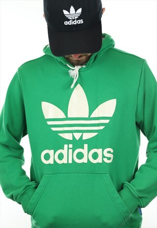 VINTAGE ADIDAS ORIGINALS BIG LOGO HOODIE SWEATSHIRT