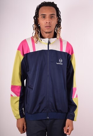 SERGIO TACCHINI MENS VINTAGE TRACKSUIT TOP JACKET LARGE 90S