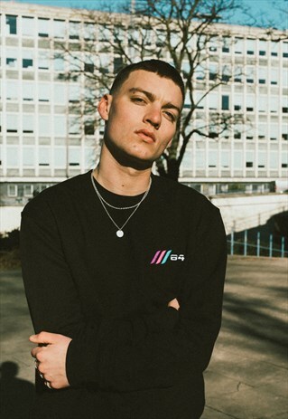 VICE 84 - 'RETRO SPORTS 3.0' BLACK SWEATER