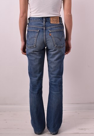 LEVI'S 646 WOMENS VINTAGE JEANS W28 L32 BLUE 90S