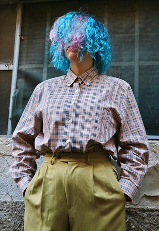 90S VINTAGE BURBERRYS TOTAL CHECK SHIRT