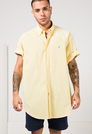 VINTAGE 80S POLO RALPH LAUREN SHORT SLEEVE SHIRT/ 0083 / 200