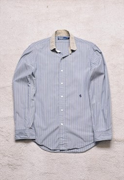 Vintage Polo Ralph Lauren Blue Striped Shirt