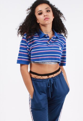 VINTAGE CHAPS EXTREME CROPPED POLO SHIRT
