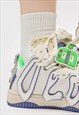 PLATFORM HIGH TOPS GRAFFITI PATCH TRAINERS SKATER SHOES 