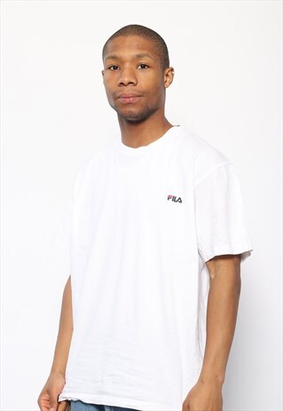 VINTAGE FILA LOGO T-SHIRT WHITE