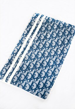 Vintage Dior Monogram Blue Towel