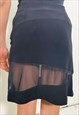 VINTAGE 90S BLACK MINI SKIRT 