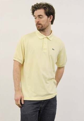 VINTAGE 1990S YELLOW LACOSTE POLO SHIRT